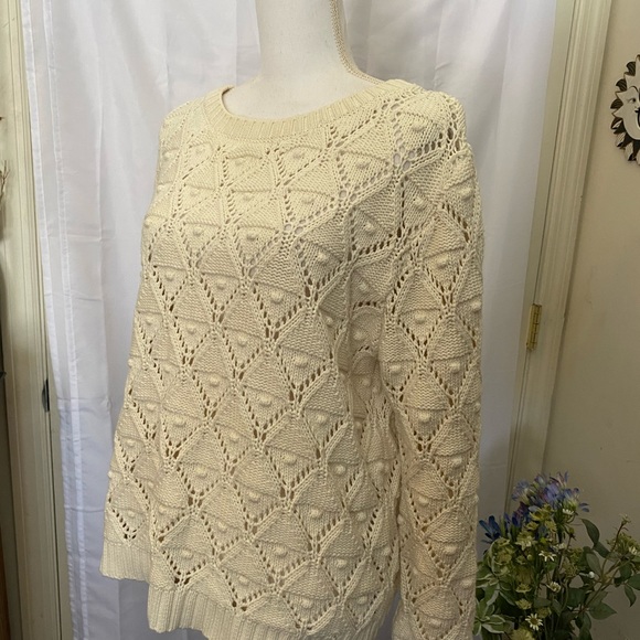 Women’s, Tommy Hilfiger, Open Knit, Crew Neck, Sweater - Picture 4 of 9